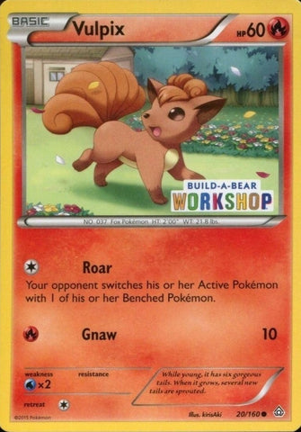 Vulpix (20/160) (Build A Bear Workshop Exclusive) [XY: Primal Clash]