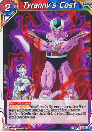 Tyranny's Cost [BT9-108]