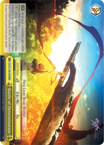 Battle of Determination (FS/S77-E015R RRR) [Fate/Stay Night [Heaven's Feel] Vol.2]
