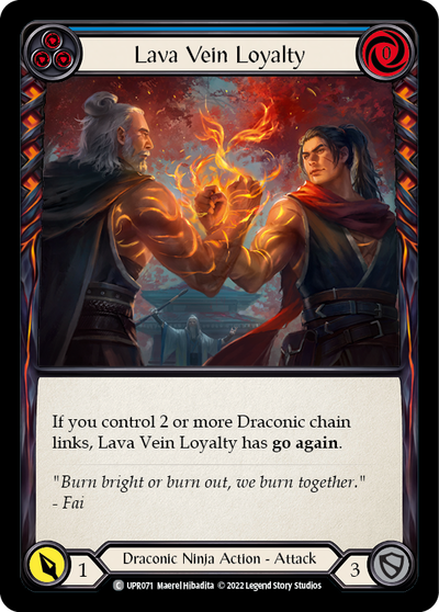 Lava Vein Loyalty (Blue) [UPR071] (Uprising)  Rainbow Foil