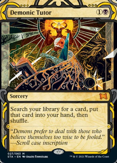 Demonic Tutor (Foil Etched) [Strixhaven: School of Mages Mystical Archive]