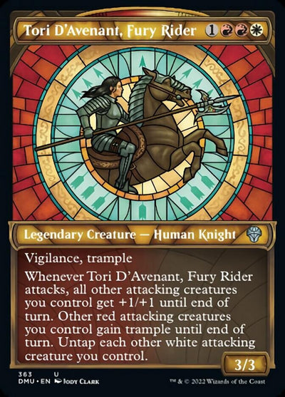 Tori D'Avenant, Fury Rider (Showcase Textured) [Dominaria United]