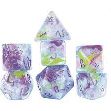 RPG Dice Set (7): Watercolors