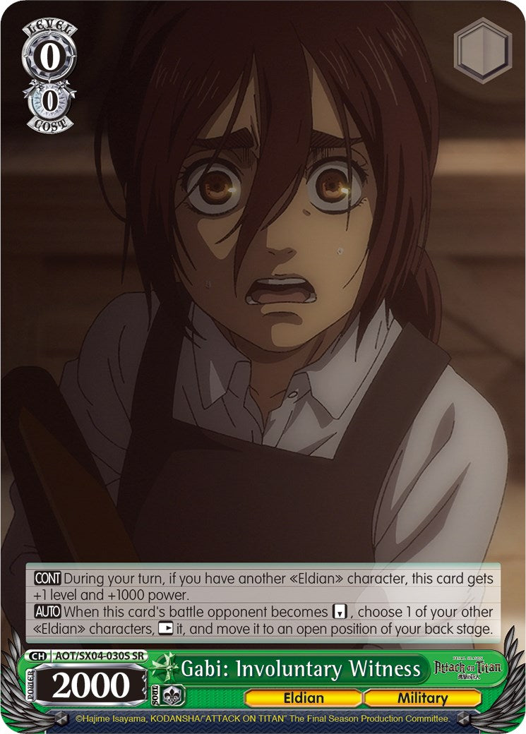 Gabi: Involuntary Witness (Foil) [Attack On Titan: Final Season]