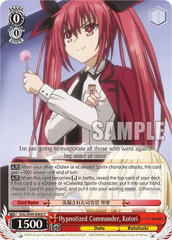 Hypnotized Commander, Kotori [Date A Live Vol.2]