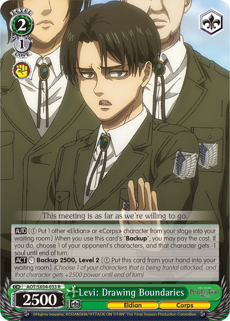 Levi: Drawing Boundaries [Attack On Titan: Final Season]