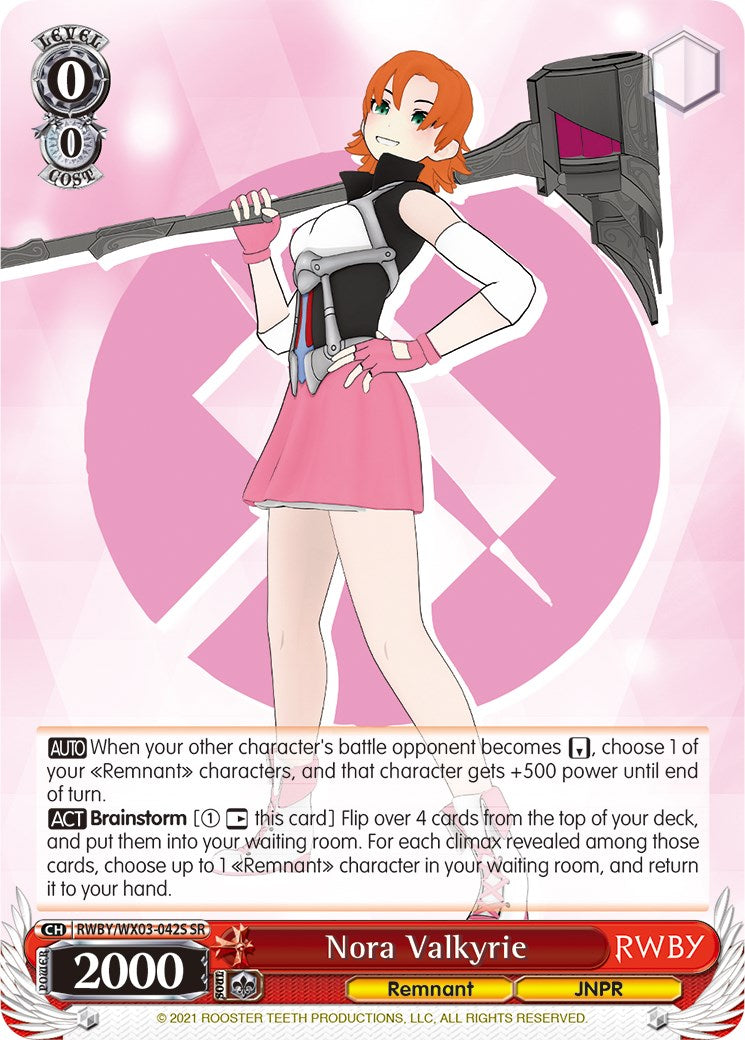 Nora Valkyrie (RWBY/WX03-042S SR) [RWBY]