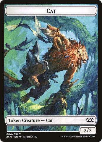 Angel // Cat Double-Sided Token [Double Masters Tokens]