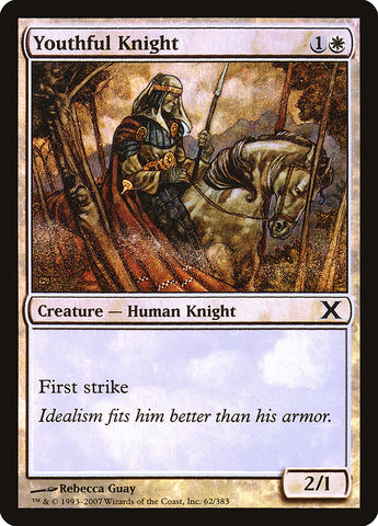 Youthful Knight (Premium Foil) [Tenth Edition]