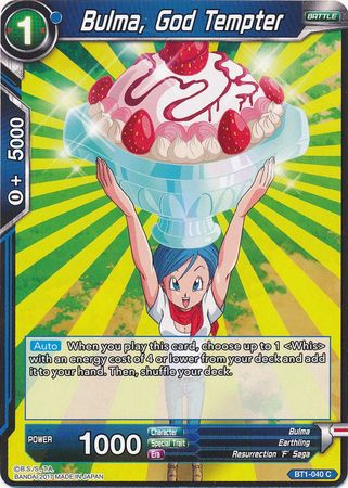 Bulma, God Tempter [BT1-040]