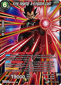 King Vegeta, a Kingdom Lost [BT13-146]