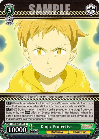 King: Protective (Foil) [The Seven Deadly Sins: Revival of The Commandments]