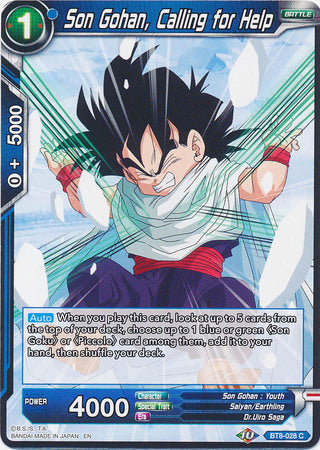 Son Gohan, Calling for Help [BT8-028]