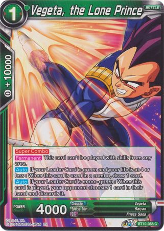 Vegeta, the Lone Prince [BT10-068]