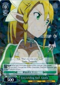 Unyielding Girl, Leafa (SAO/S26-E023 R) [Sword Art Online Vol.2]