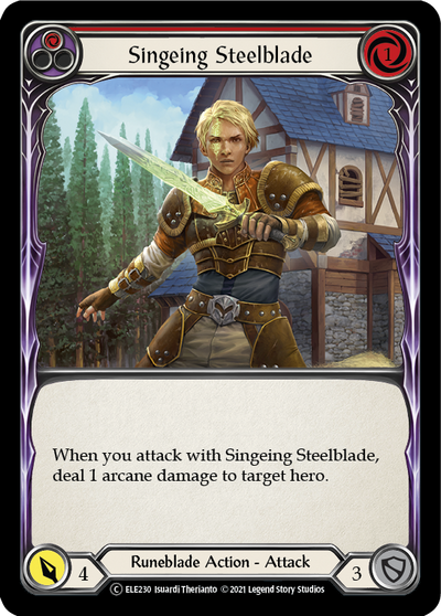 Singeing Steelblade (Red) [U-ELE230] (Tales of Aria Unlimited)  Unlimited Normal