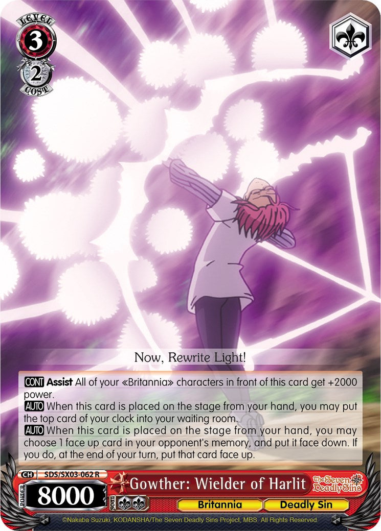 Gowther: Wielder of Harlit (SDS/SX03-062 R) [The Seven Deadly Sins]